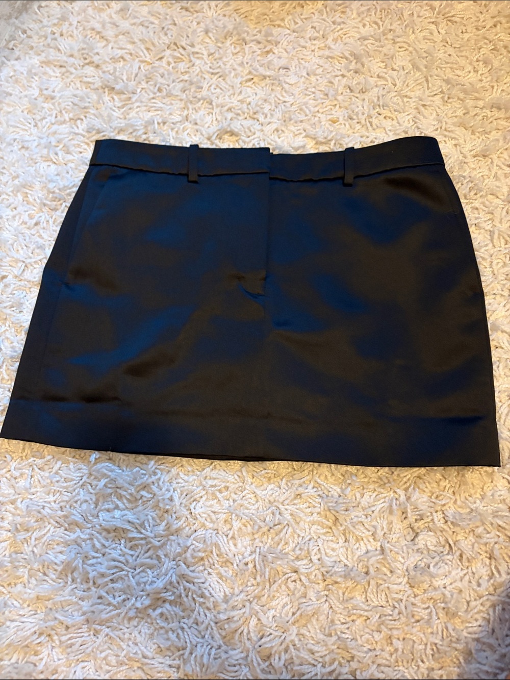 J. Crew Black Tailored Mini Skirt